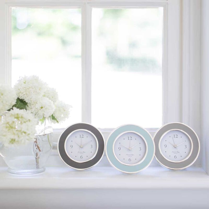 Addison Ross Taupe & Silver Alarm Clock image number 1